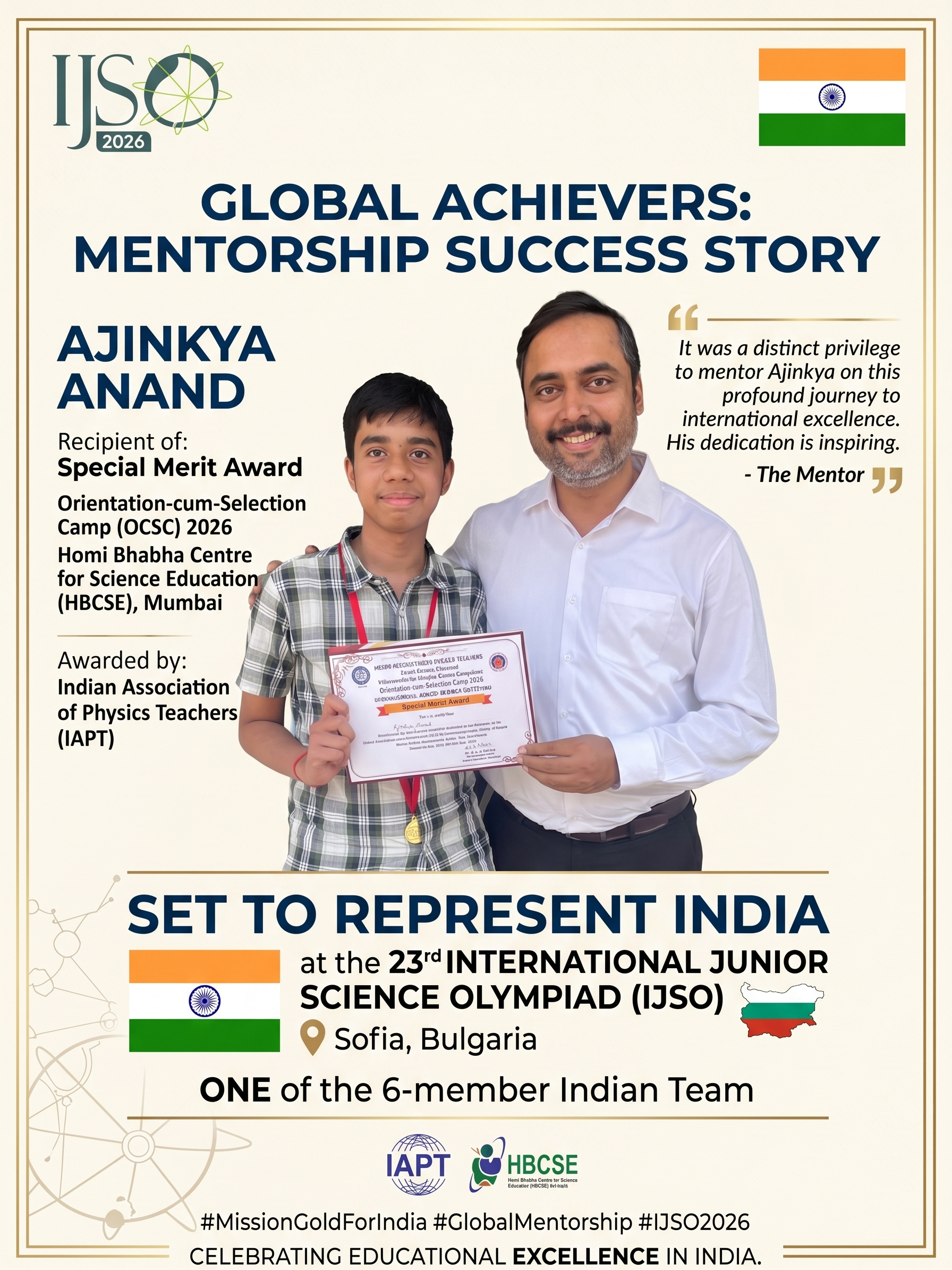 Mentorship success story with Ajinkya Anand